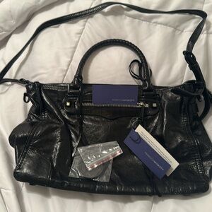 Black Leather Women's Handbag